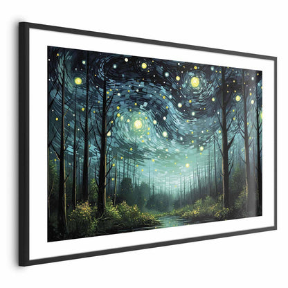 Poster - Starry night - a contemporary version of Van Gogh's night sky