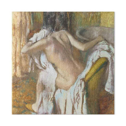 Leinwandbild - Edgar Degas – Woman drying herself
