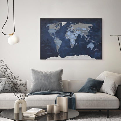 Leinwandbild - Dark Blue World Artgeist