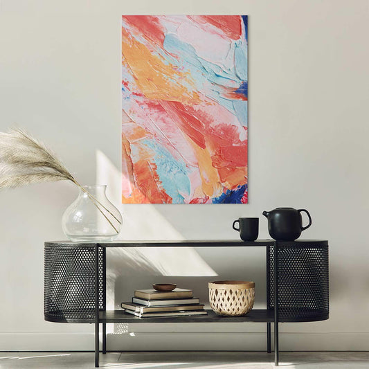 Leinwandbild - Spring Shades - A Colorful Mix of Warm and Cool Tones on Canvas Artgeist