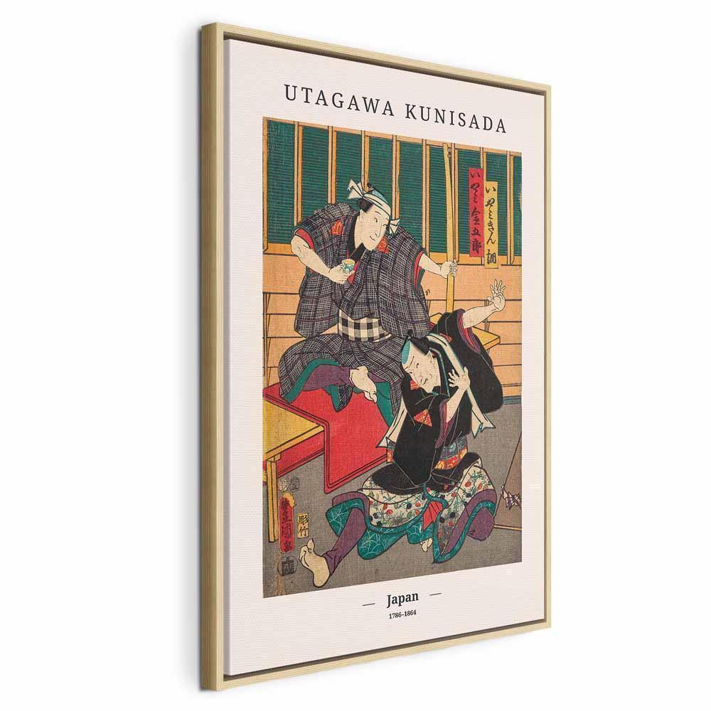 Leinwandbild - Woodcut (1 Part) Vertical