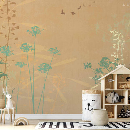 Fototapete - Bird in the Meadow