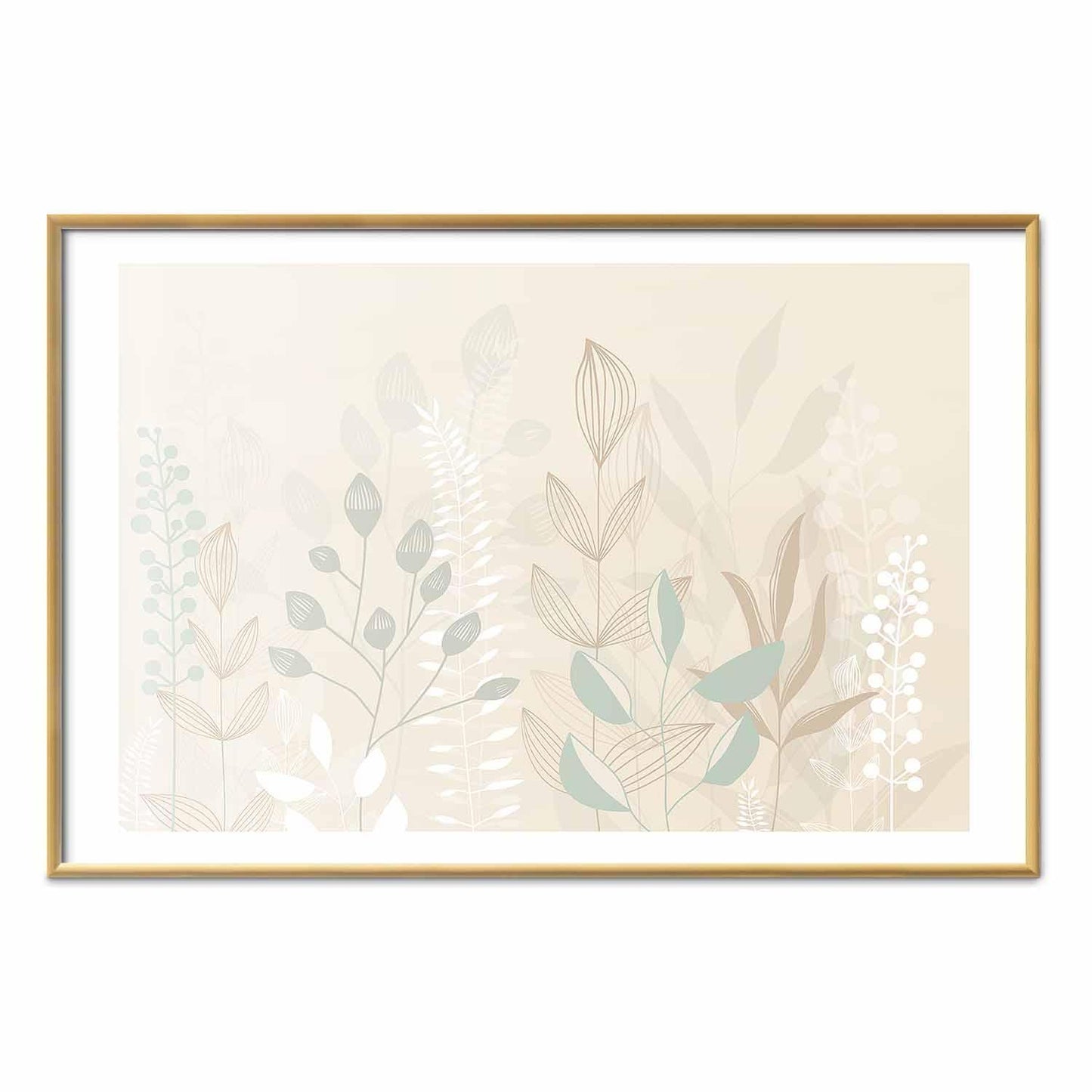 Poster - Pastel-Beige Meadow