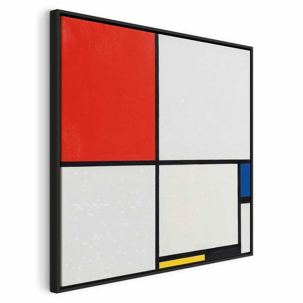 Leinwandbild - Piet Mondrian – Composition No III, with red, blue, yellow and black