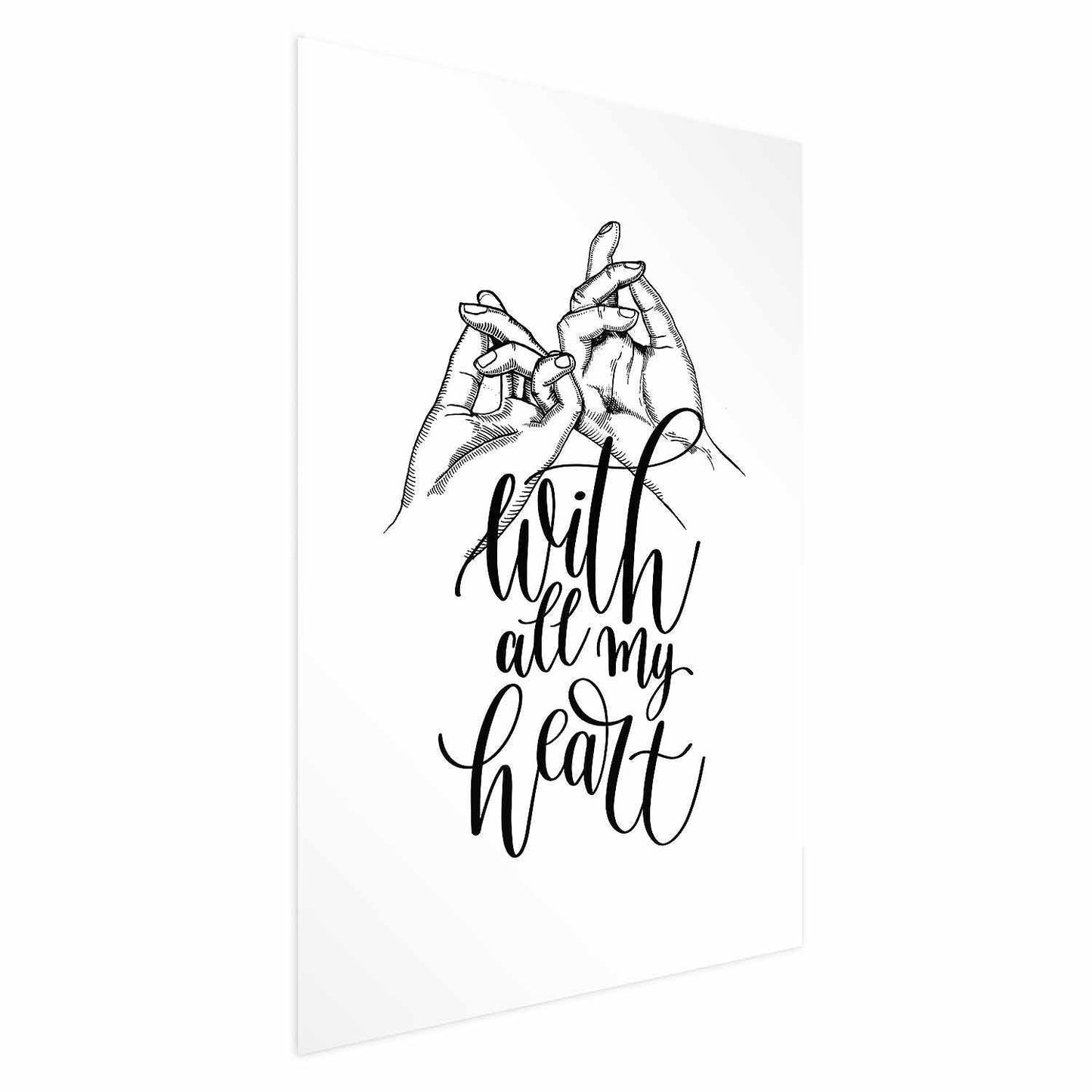 Poster - With All My Heart Artgeist
