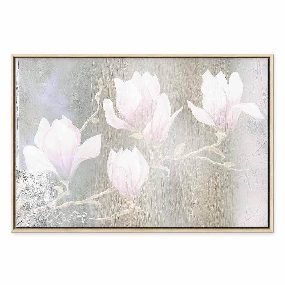 Leinwandbild - White Magnolias (1 Part) Wide
