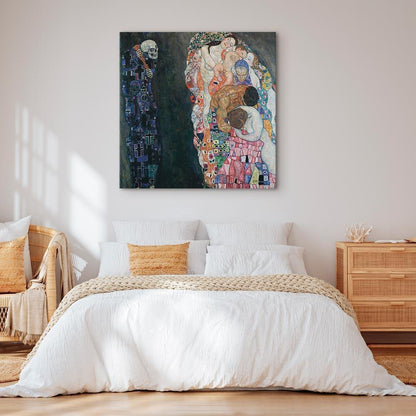 Leinwandbild - Gustav Klimt – Death and Life
