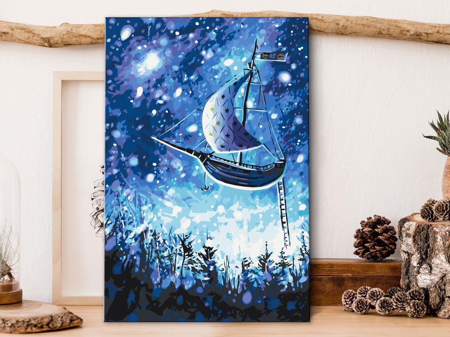 Malen nach Zahlen - Flying Ship