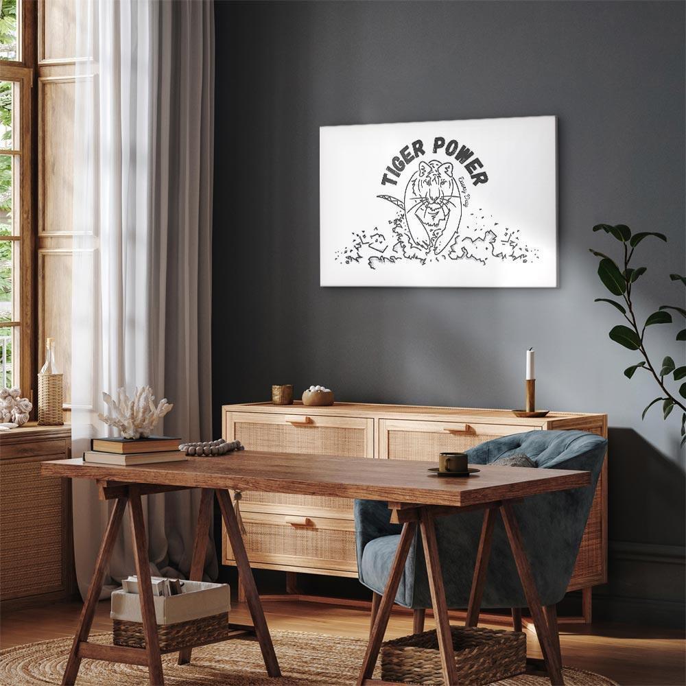 Leinwandbild - Tiger Power (1 Part) Wide