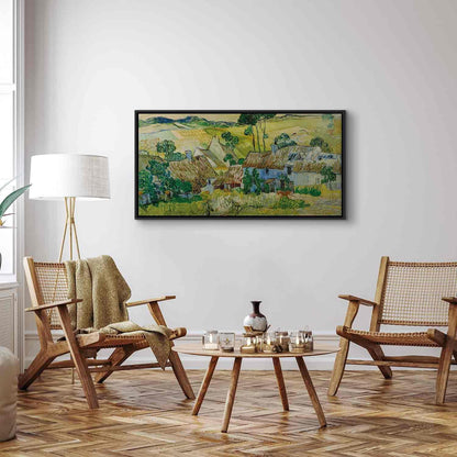 Leinwandbild - Farms near Auvers (Vincent Van Gogh) Artgeist