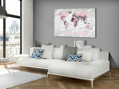 Korkbild - Pink Continents Artgeist