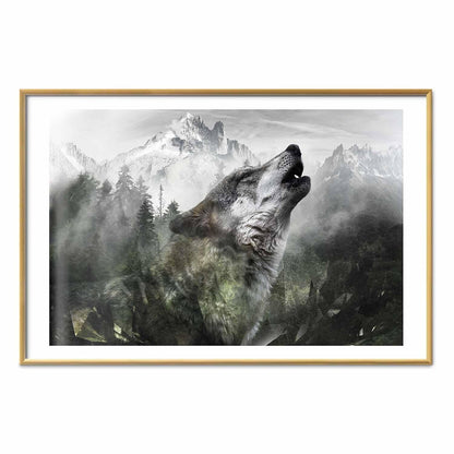 Poster - Howling Wolf