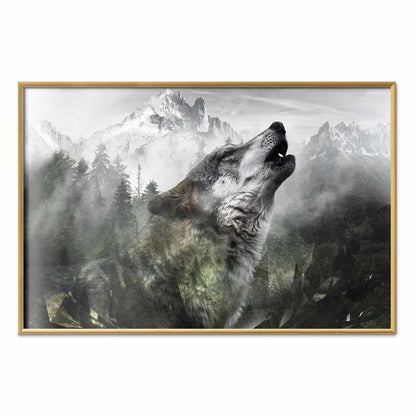 Poster - Howling Wolf