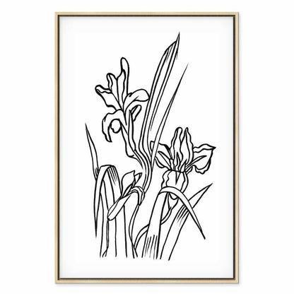 Leinwandbild - Love Irises (1 Part) Vertical