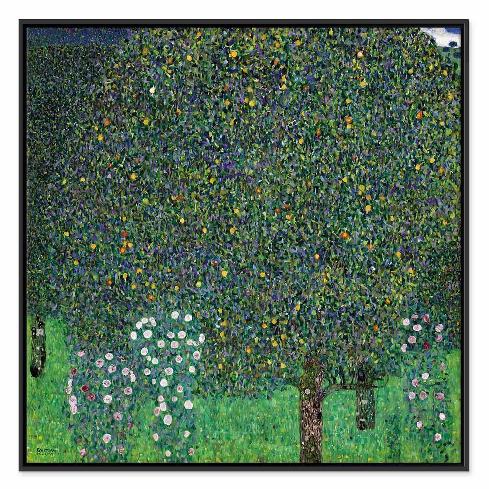 Leinwandbild - Gustav Klimt – Roses Among the Trees