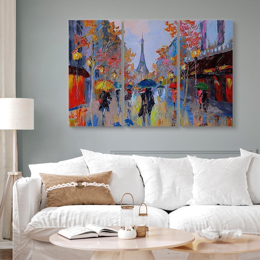 Leinwandbild - Rainy Paris