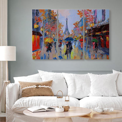 Leinwandbild - Rainy Paris