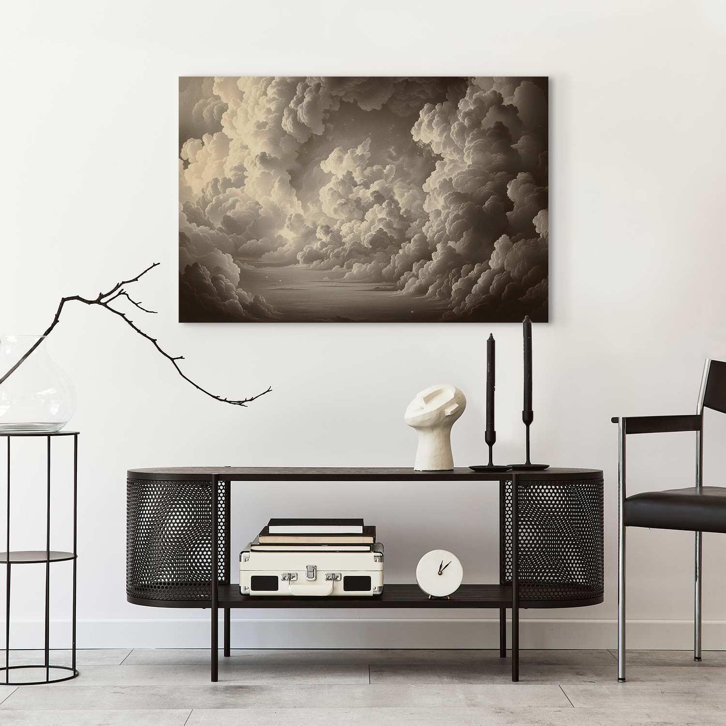 Leinwandbild - Whisper of Illuminated Clouds: Soft Play of Light in the Theater of the Heavens Artgeist