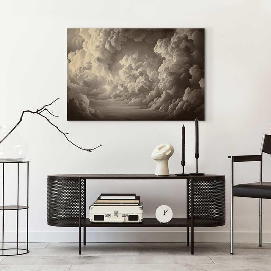Leinwandbild - Whisper of Illuminated Clouds: Soft Play of Light in the Theater of the Heavens Artgeist