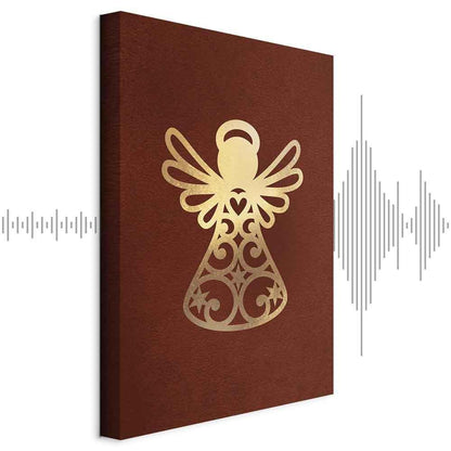 Leinwandbild - Angelic Gold (1 Part) Vertical