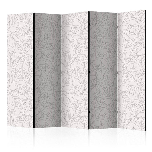 Paravent - Colourless Leaves II Artgeist