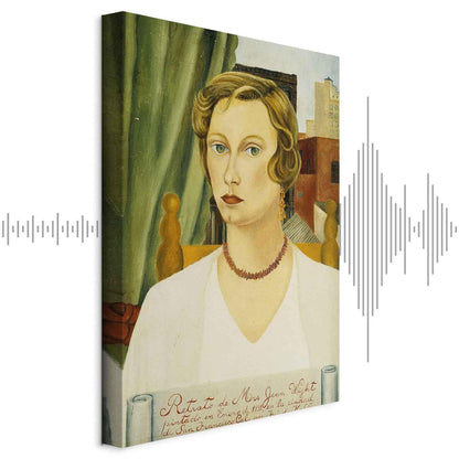 Leinwandbild - Frida Kahlo – Portrait of Mrs Jean Wight