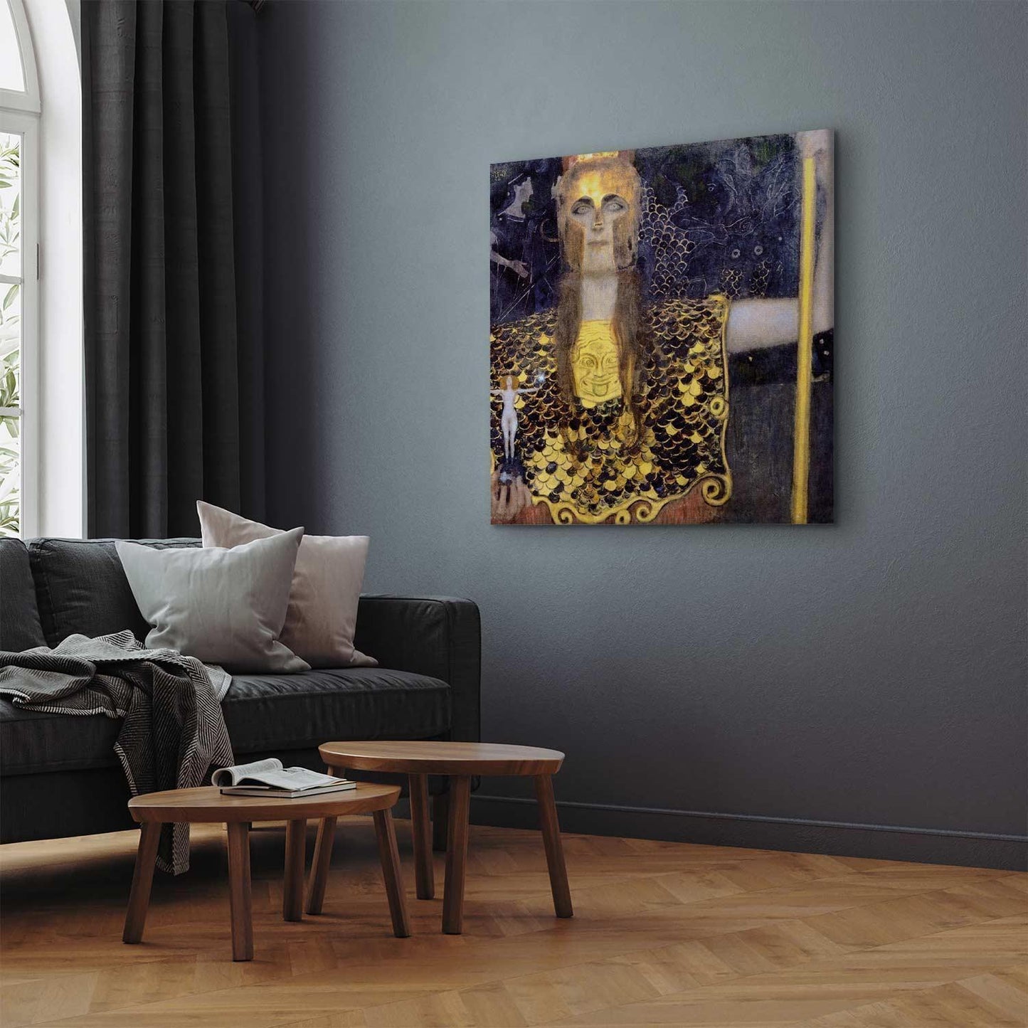 Leinwandbild - Gustav Klimt – Pallas Athene