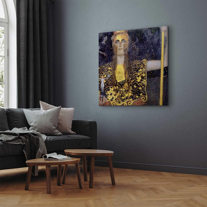 Leinwandbild - Gustav Klimt – Pallas Athene