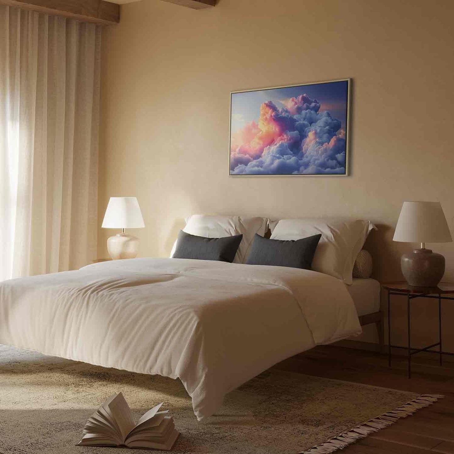 Leinwandbild - Clouds Like Painted: Artistic Brushes of Dawn Painting the Sky Artgeist