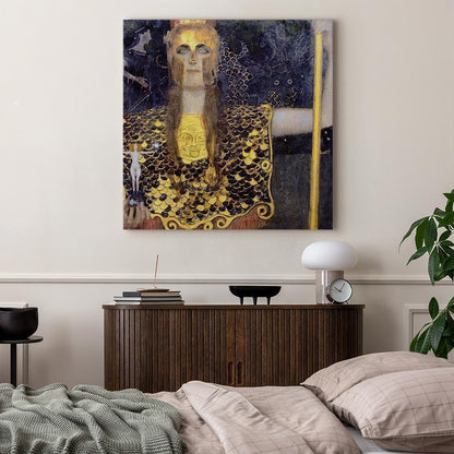 Leinwandbild - Gustav Klimt – Pallas Athene
