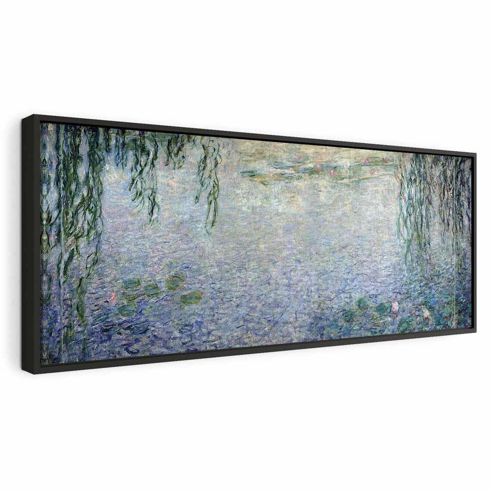 Leinwandbild - Claude Monet – The Water Lilies – Clear Morning with Willows