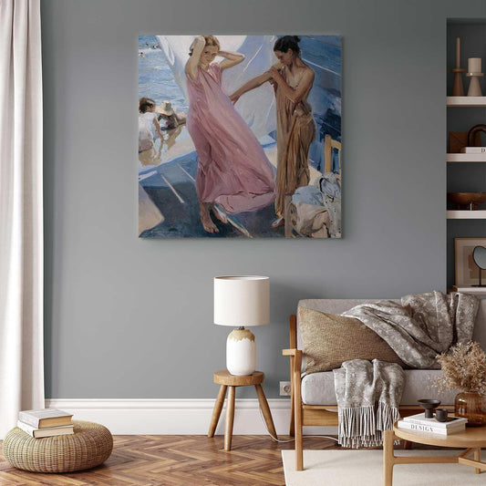 Leinwandbild - After Bathing, Valencia (Joaquín Sorolla y Bastida) Artgeist