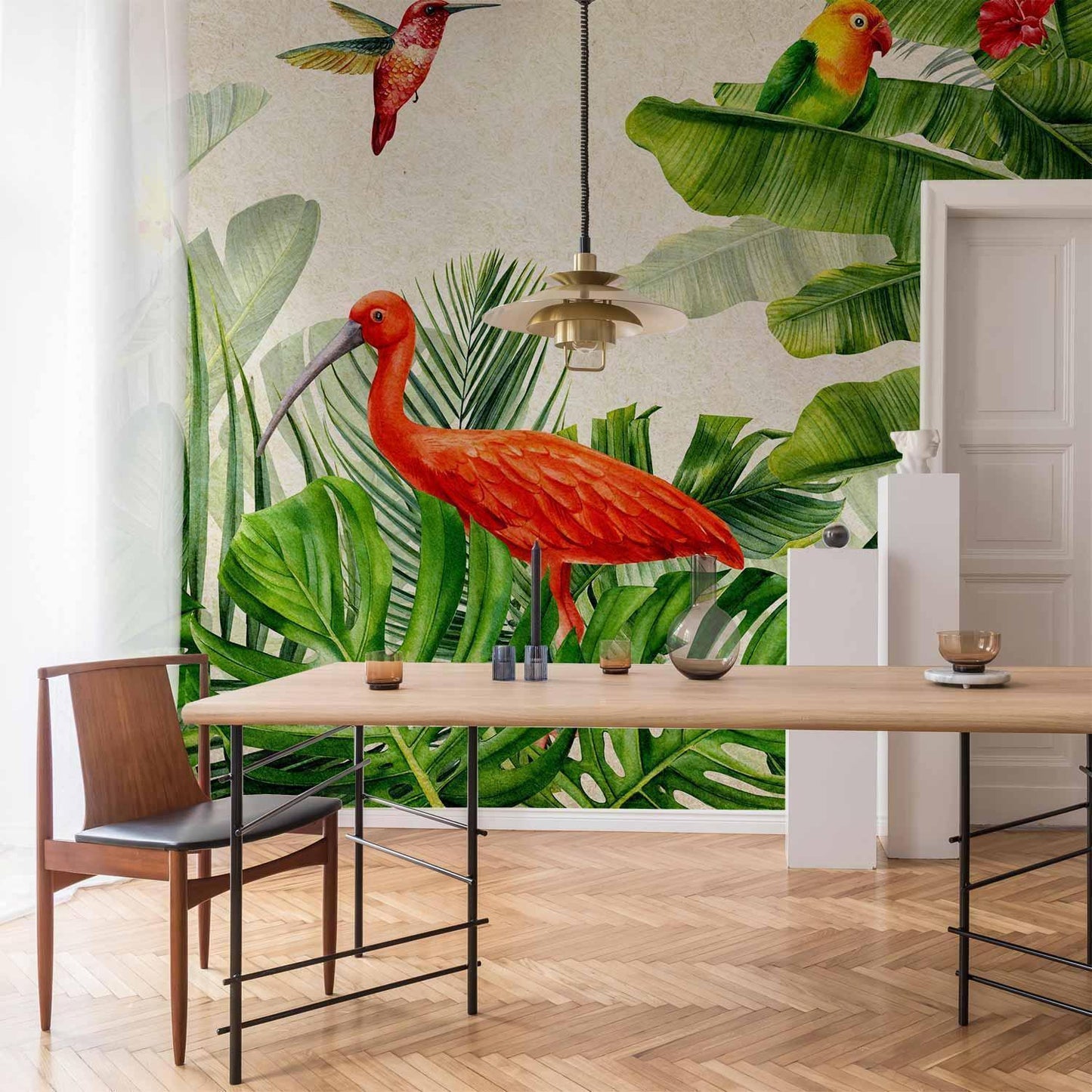 Fototapete - Exotic Birds - Third Variant Artgeist