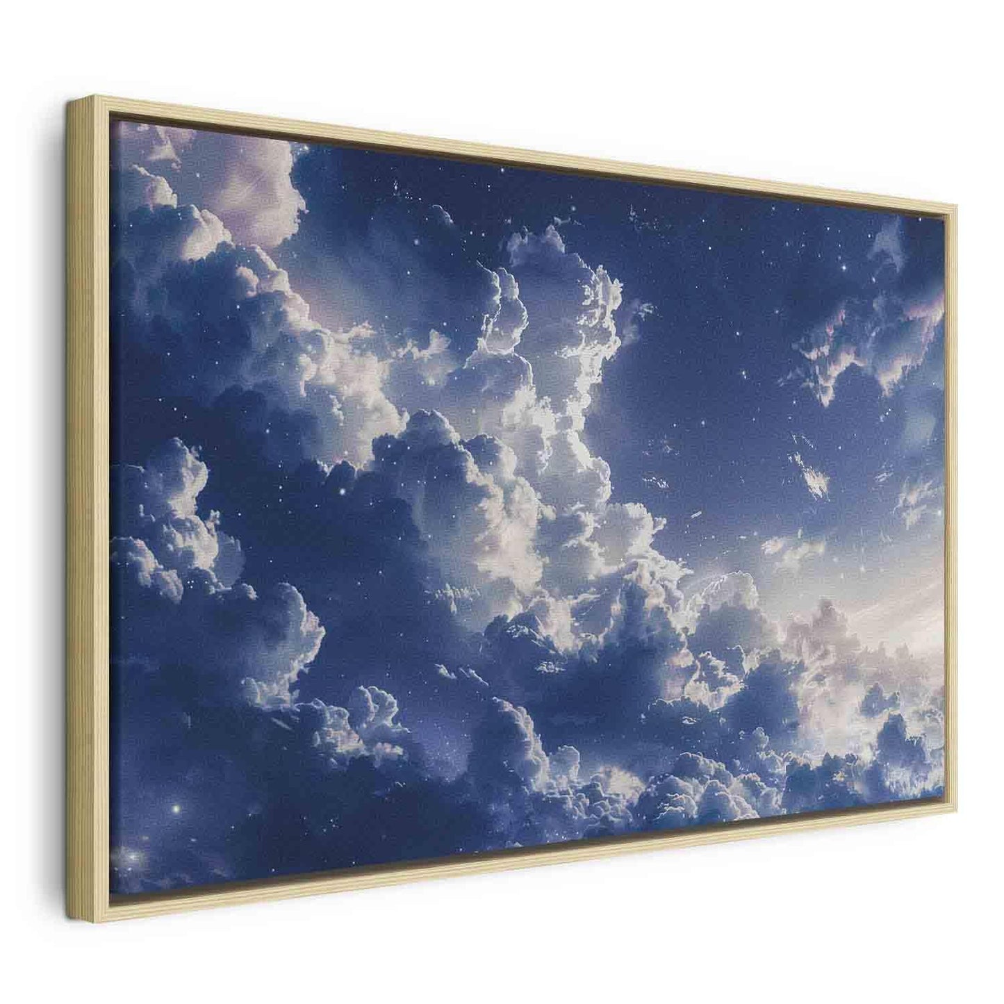 Leinwandbild - Starry Clouds and Delicate Light Over a Corner of the Sky Artgeist