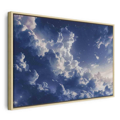 Leinwandbild - Starry Clouds and Delicate Light Over a Corner of the Sky Artgeist