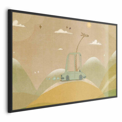 Reiseposter mit tierischem Motiv

