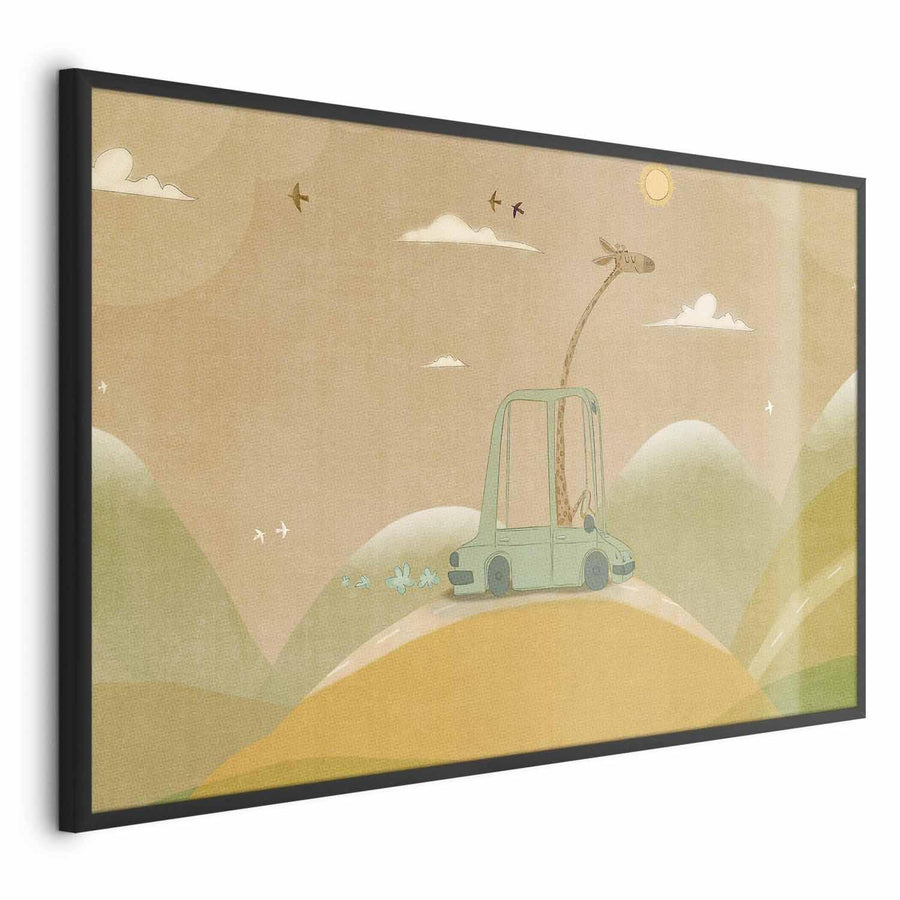 Poster - Traveling Giraffe Artgeist
