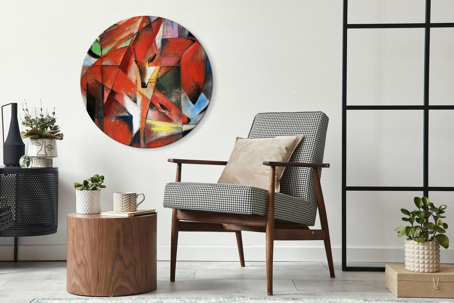 Rundes Bild - Franz Marc – The Foxes