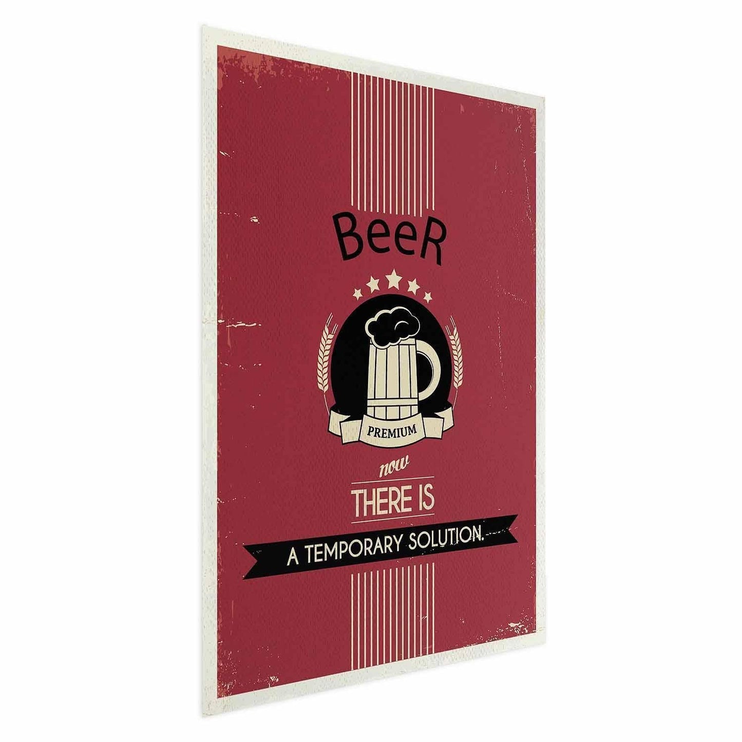 Poster Premium Beer – Vintage-Werbung mit Bier-Charme