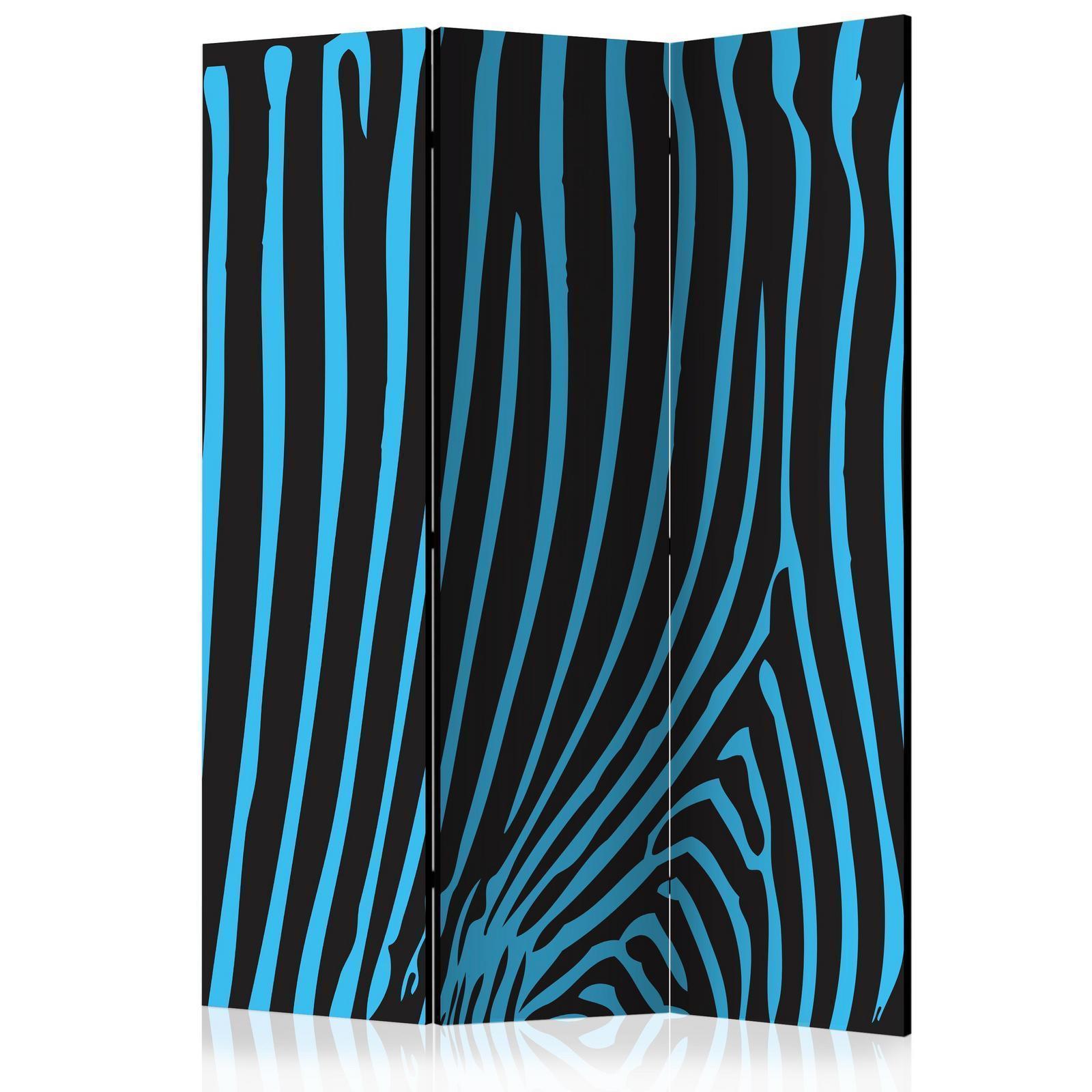 Paravent - Zebra pattern (turquoise) Artgeist