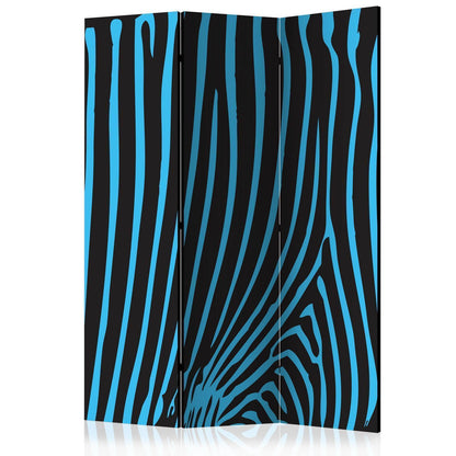 Paravent - Zebra pattern (turquoise) Artgeist