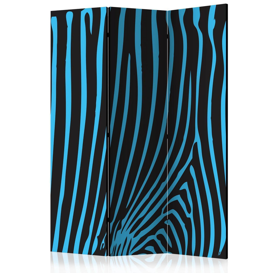 Paravent - Zebra pattern (turquoise) Artgeist
