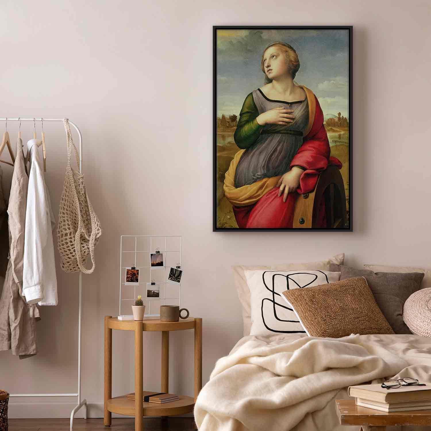 Leinwandbild - St Catherine of Alexandria (Rafael Santi) Artgeist