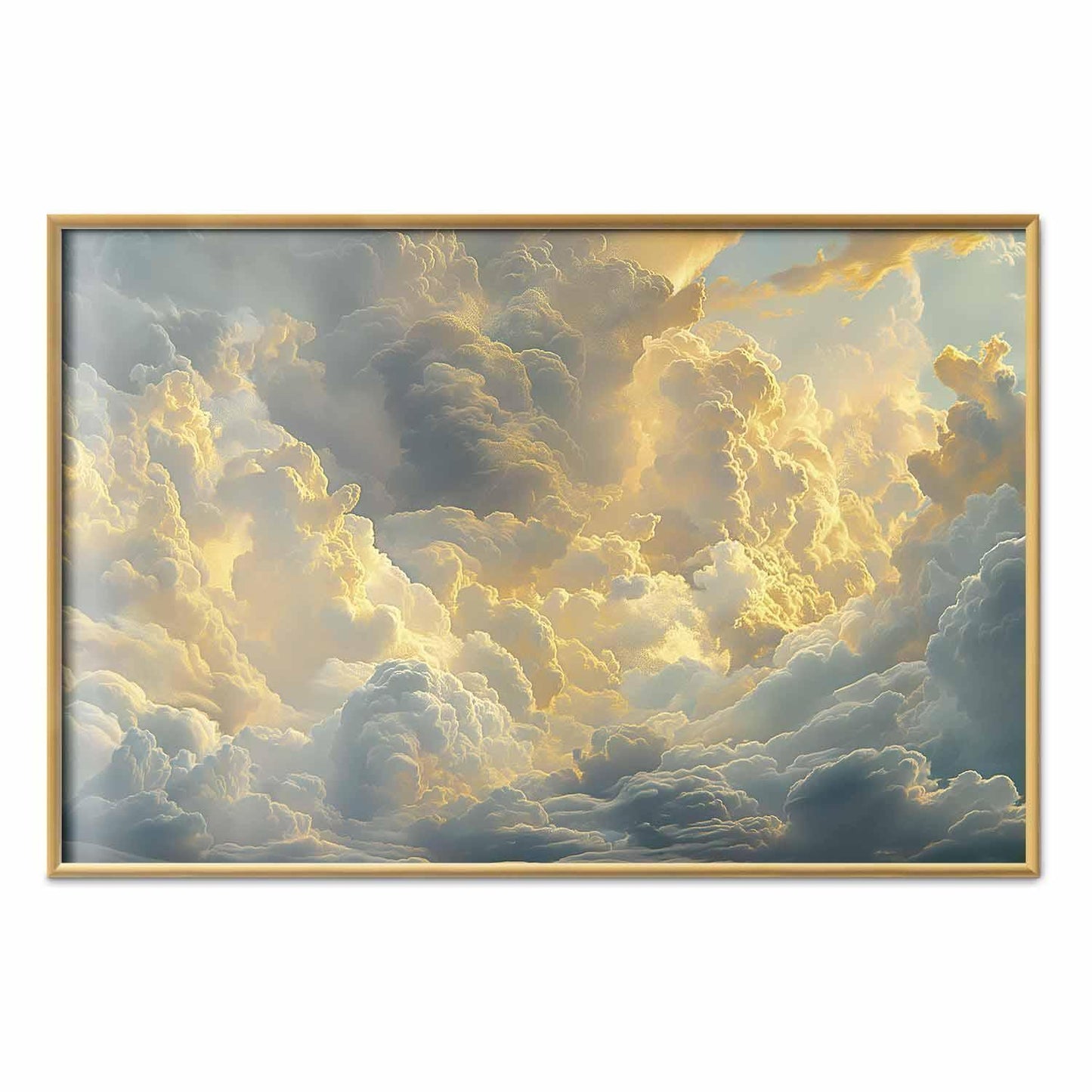 Poster - Last Breath of the Day: Clouds Illuminated by Evening Glow