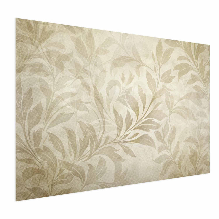 Poster - Sand-colored Leaves and Vines Artgeist