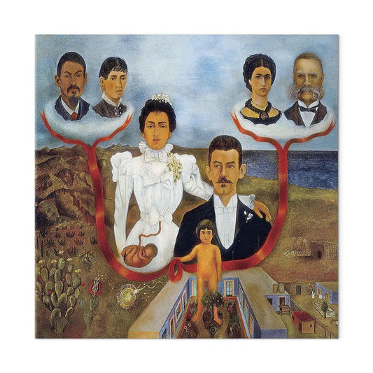 Leinwandbild - Frida Kahlo – My Grandparents, My Parents and I