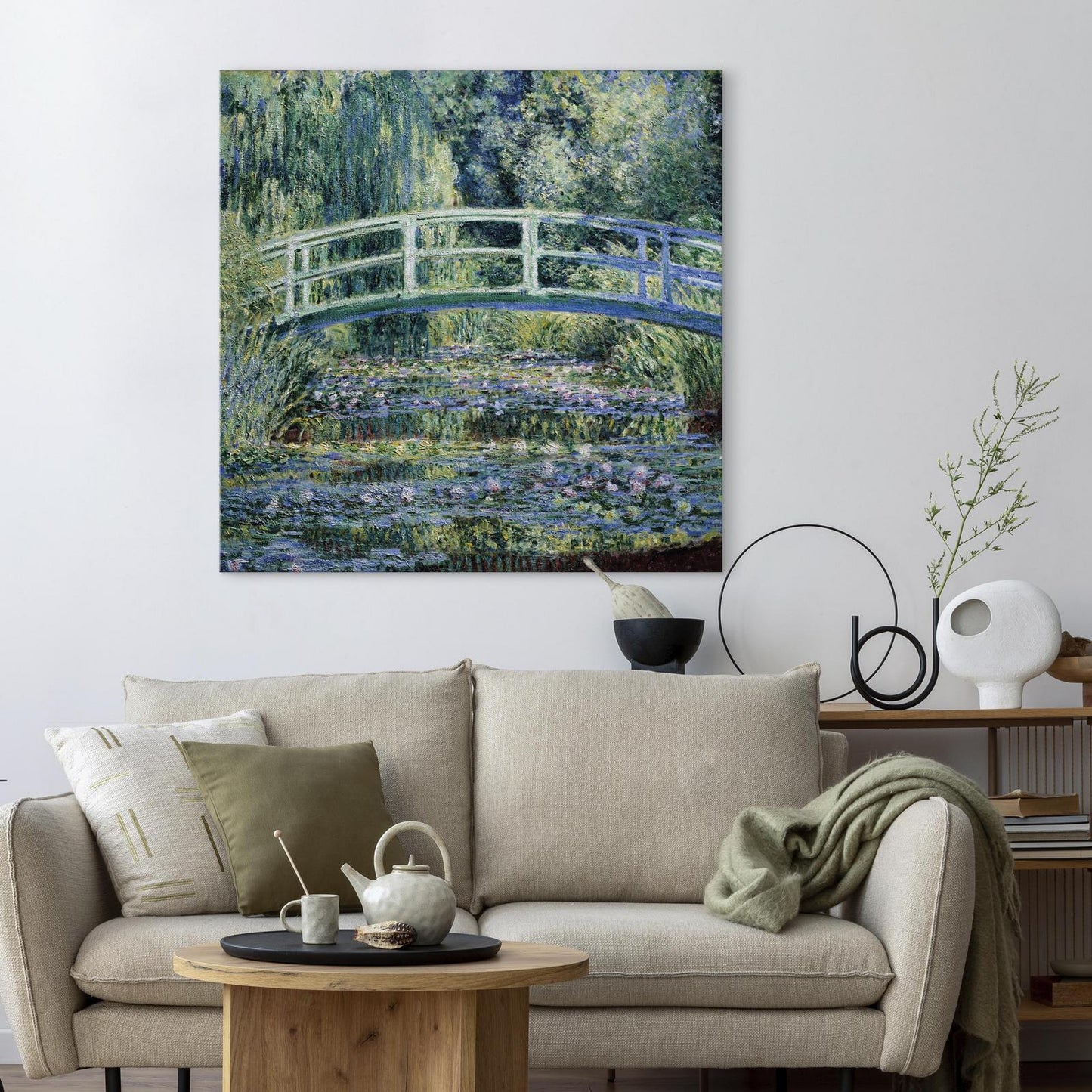 Leinwandbild - Footbridge in Giverny