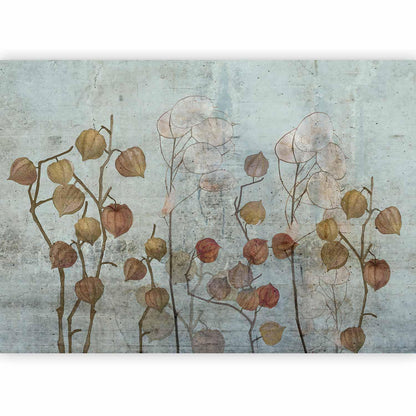 Fototapete „Painted Lunaria“ – Zarte Blütenkunst für stilvolle Räume