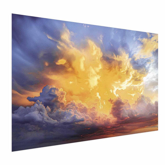 Poster - Beautiful Sunset - clouds in warm shades Artgeist