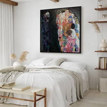 Leinwandbild - Gustav Klimt – Death and Life